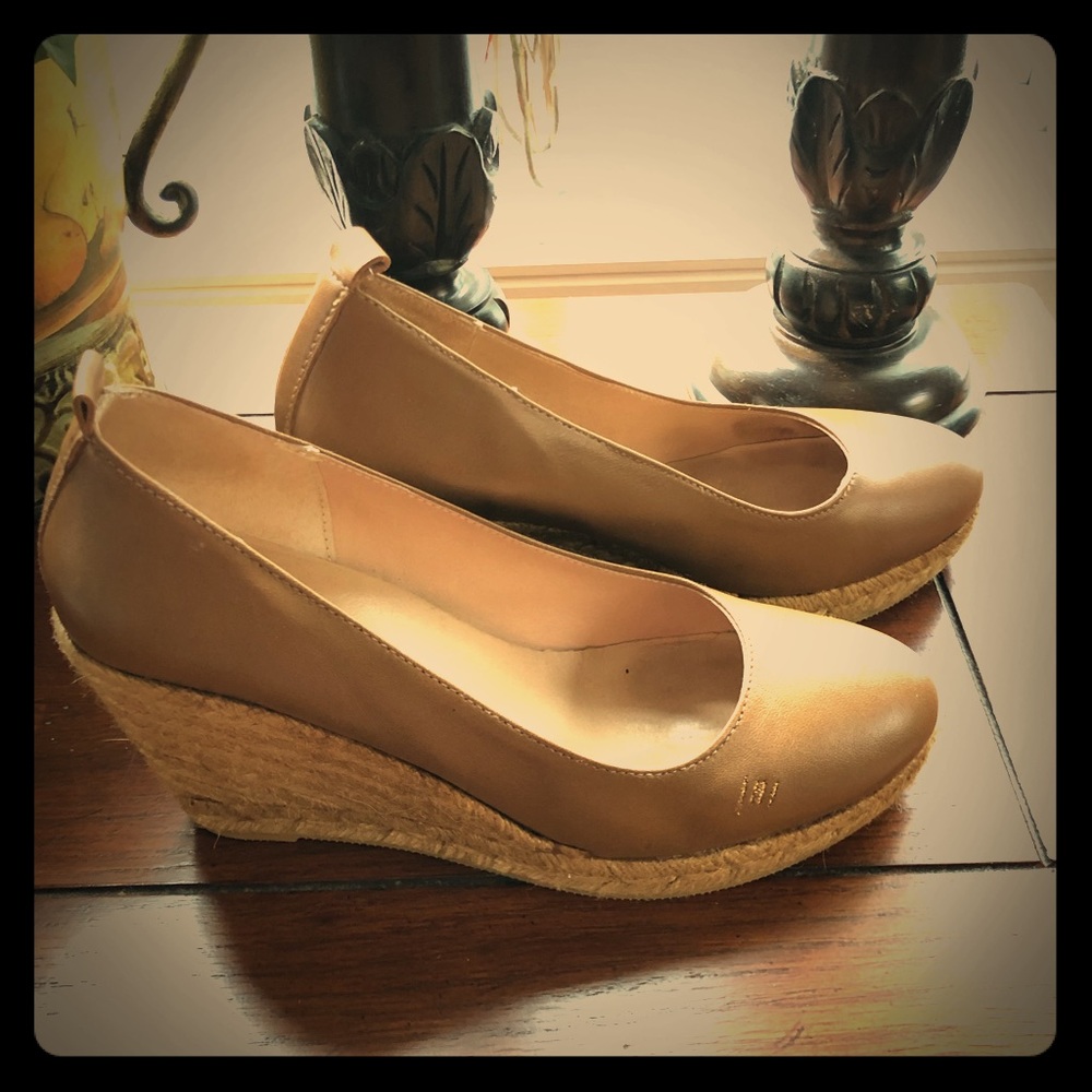 - VISCATA Leather Wedge Pump, Espadrilles